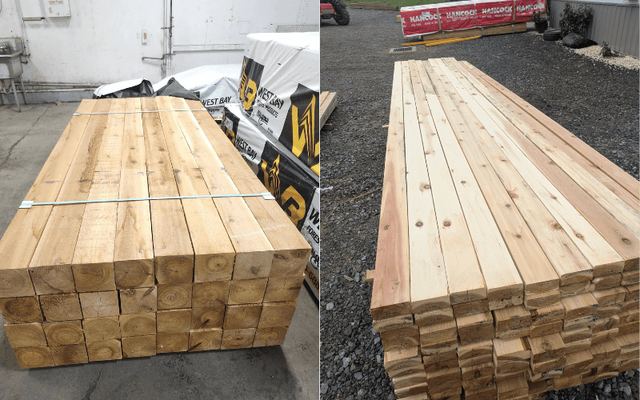 Cedar Post And Dimensional Lumber